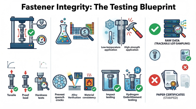 mechanical and chemical testing of fasteners